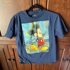 Disney Mickey Shirt in Van Gogh Style